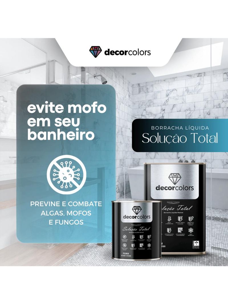 Tinta borracha liquida solução total - decor colors