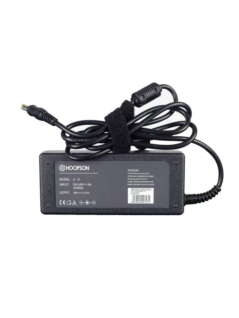 Carregador para notebook samsung hoopson s-01