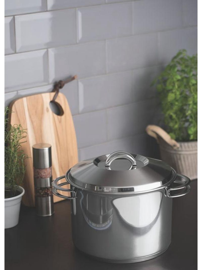 Caldeirão tramontina solar inox com tampa 20 cm 4,6l