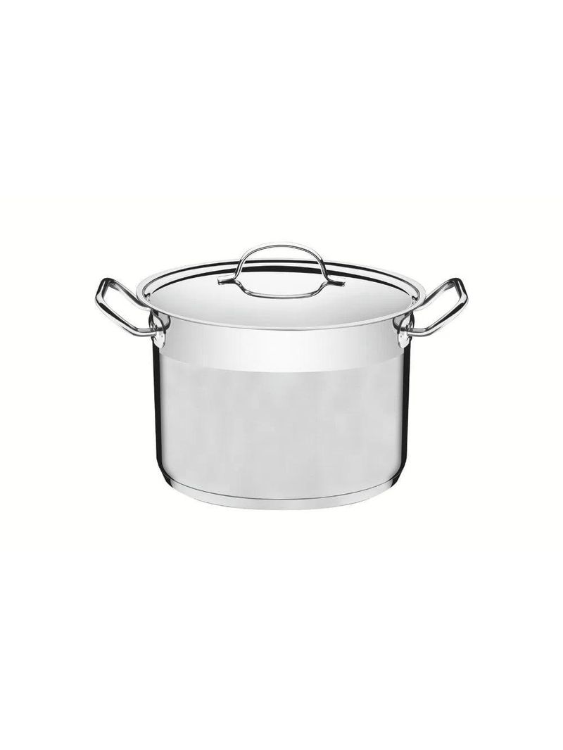 Caldeirão tramontina professional inox fundo triplo com tampa 24cm 7,8l