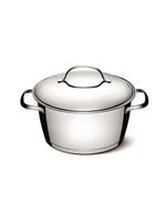 Caçarola funda tramontina allegra inox fundo triplo 16cm 1,5l