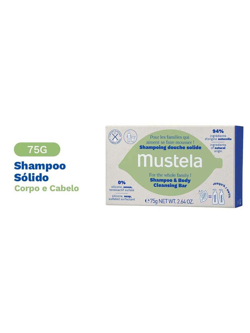Mustela shampoo sólido