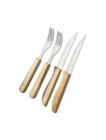 Jg talheres para churrasco acacia bbq 4pcs 25 cm neu home style