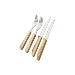 Jg talheres para churrasco acacia bbq 4pcs 25 cm neu home style
