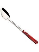 Colher arroz inox polywood vermelho tramontina