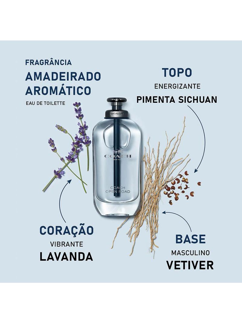 Open road coach – perfume masculino – eau de toilette