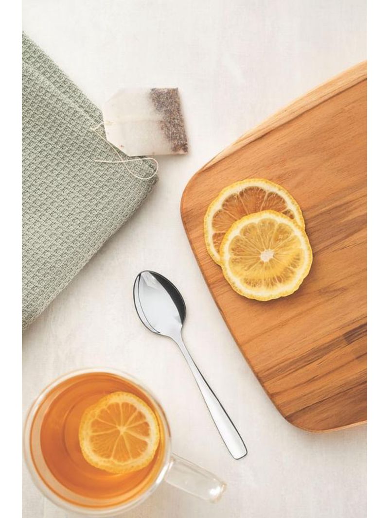 Conjunto colheres chá tramontina amazonas inox 6 peças