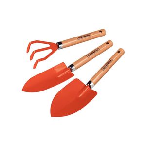 Conjunto para jardim cabo madeira 3 peças tramontina