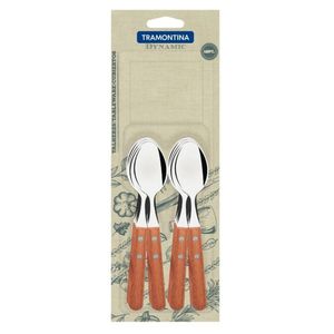 Conjunto colheres cha inox 12 peças dynamic tramontina