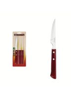 Conjunto facas churrasco inox 6 peças polywood  vermelho tramontina