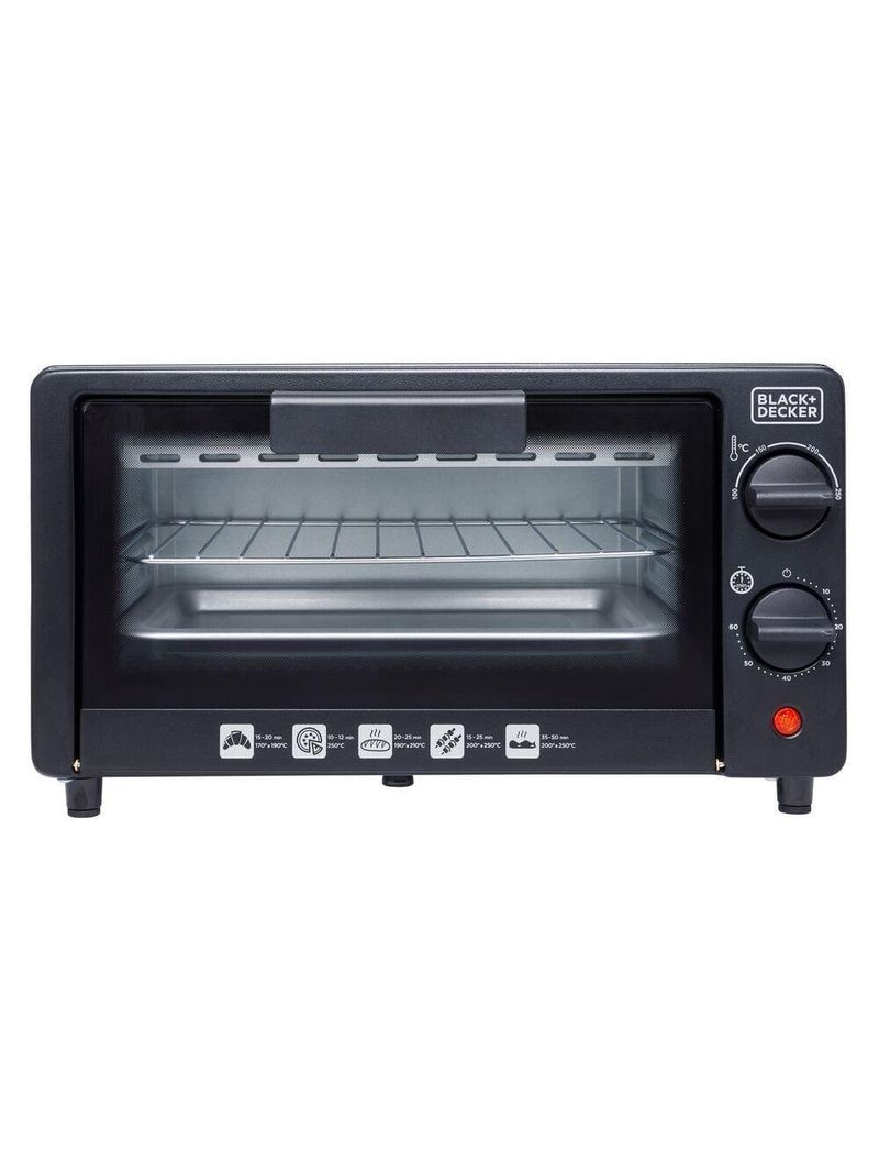 Forno elétrico black+decker ft9n 9l timer 60min vidro temperado 250°c
