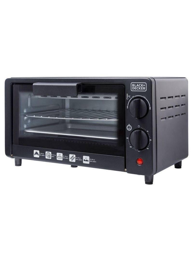 Forno elétrico black+decker ft9n 9l timer 60min vidro temperado 250°c