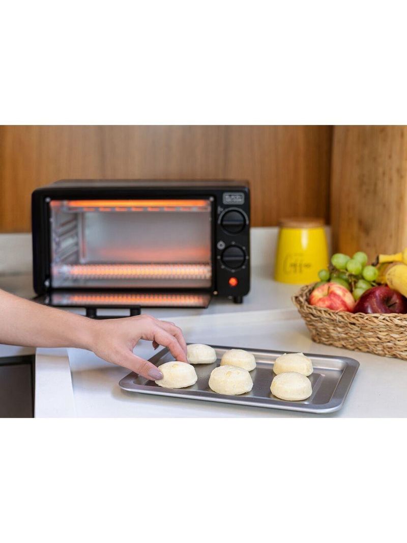 Forno elétrico black+decker ft9n 9l timer 60min vidro temperado 250°c