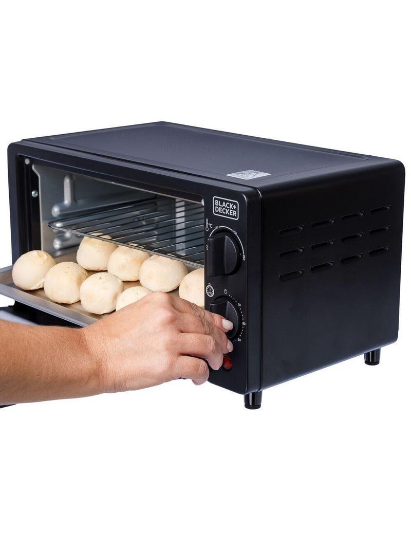 Forno elétrico black+decker ft9n 9l timer 60min vidro temperado 250°c