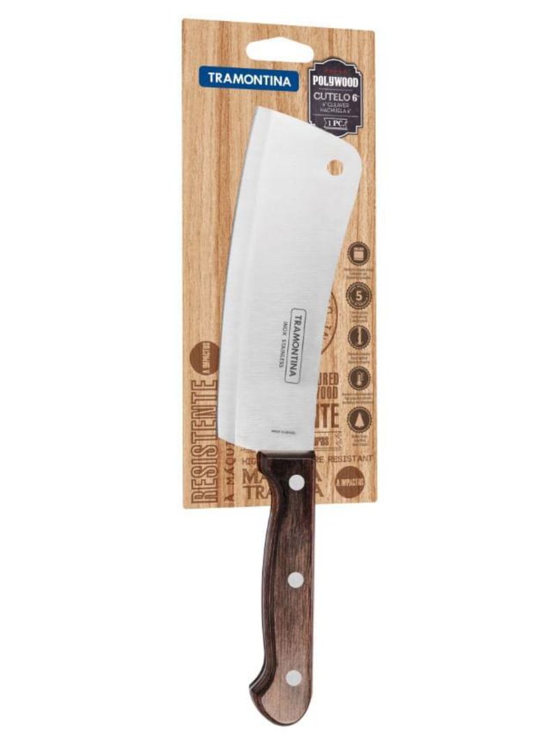 Cutelo inox 6 polywood tramontina