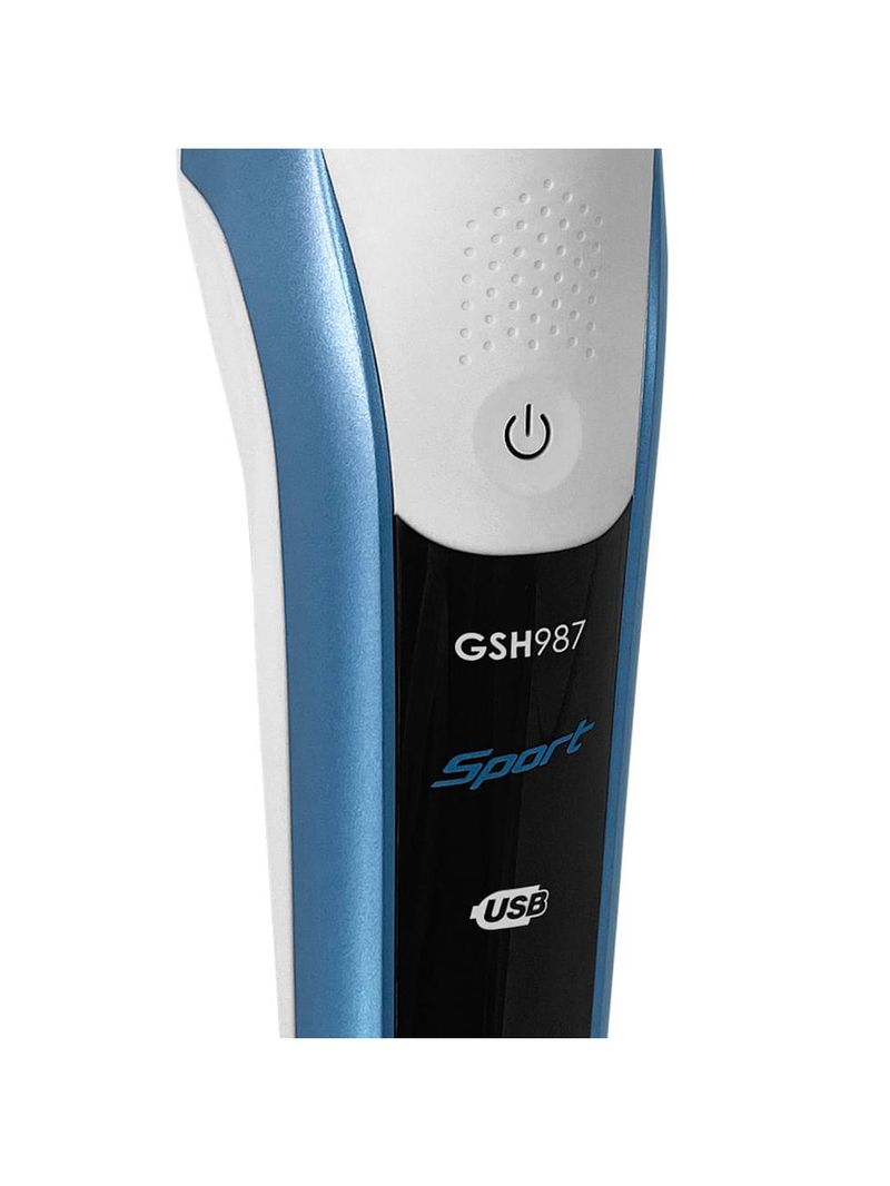 Barbeador gama 3 lâminas gsh987 sport w&d usb