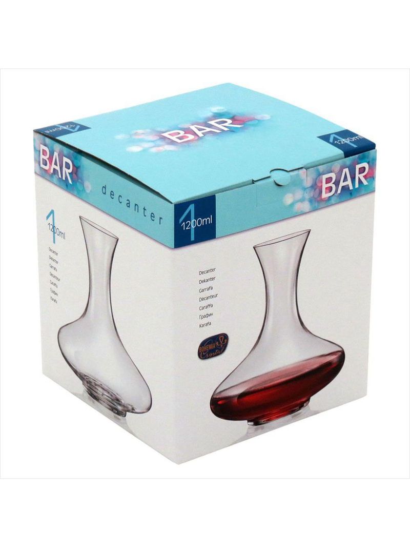 Decanter vinho 1,2l cristal trans bohemia amoroso - bohemia