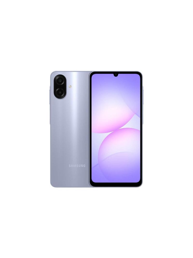 Celular samsung galaxy a07 tela 67" 128gb 4g 90hz câmera dupla 50mp violeta