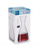 Decanter vinho 27x13x13cm 1,2l cristal transp bohemia bar