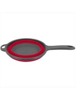 Escorredor 10x23x40cm silicone vermelho retrátil cooker - nh