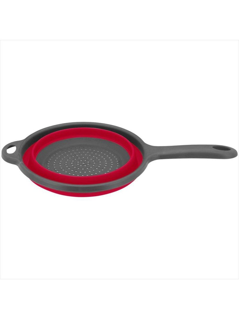 Escorredor 10x23x40cm silicone vermelho retrátil cooker - nh