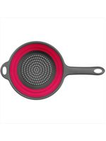 Escorredor 10x23x40cm silicone vermelho retrátil cooker - nh