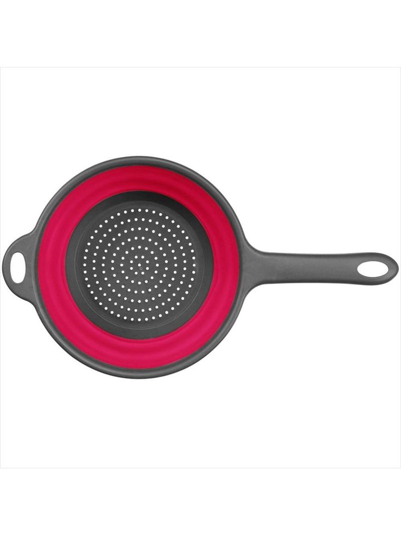Escorredor 10x23x40cm silicone vermelho retrátil cooker - nh