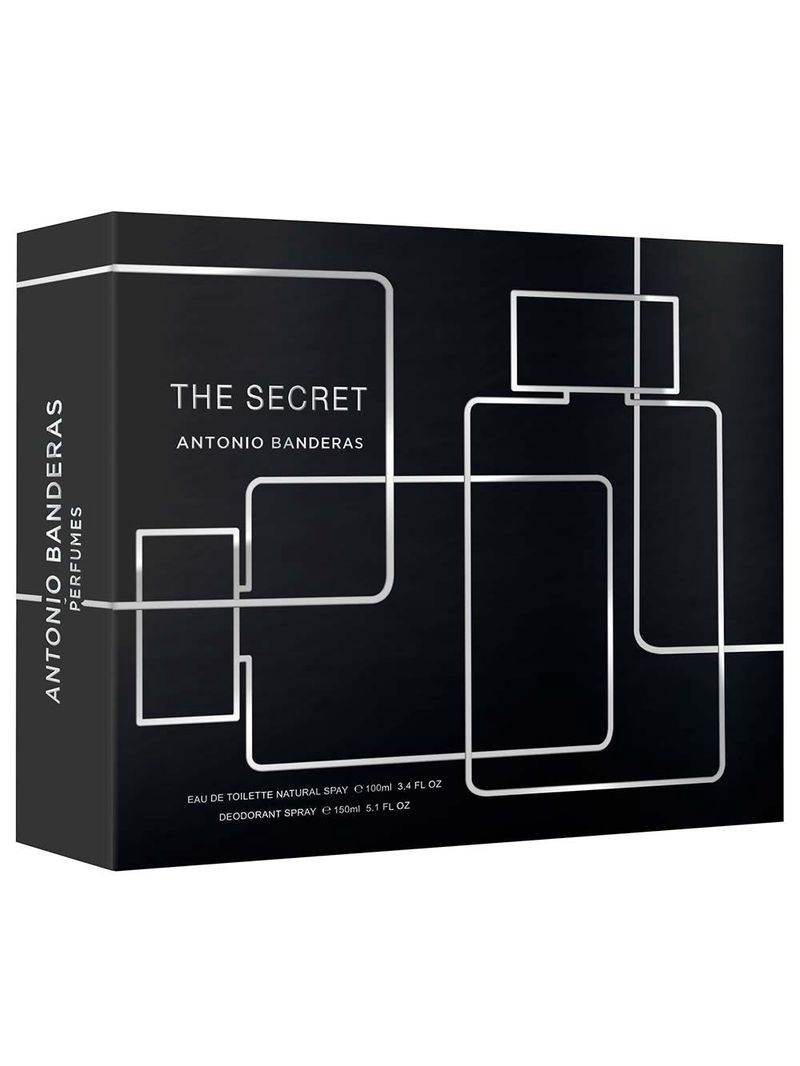 Coffret banderas the secret kit - perfume masculino edt + desodorante spray
