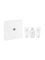 Coffret moncler pour femme moncler kit - perfume feminino edp + gel de banho + creme corporal