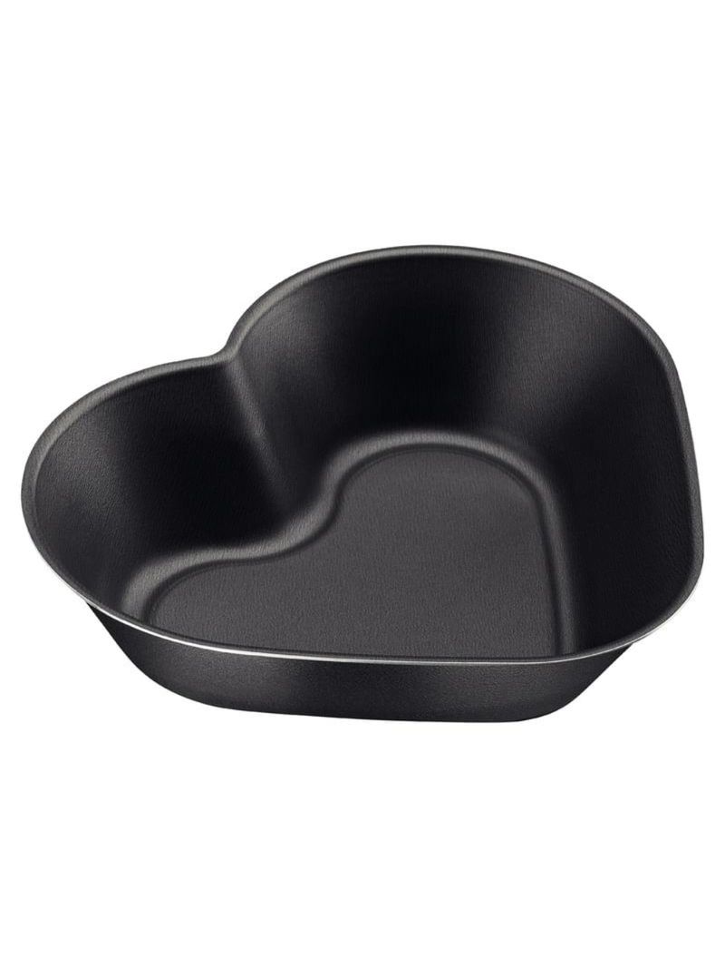 Forma bolo alumínio coração 24cm brasil silicone  preto tramontina
