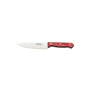 Faca chef inox 6 polywood vermelho tramontina