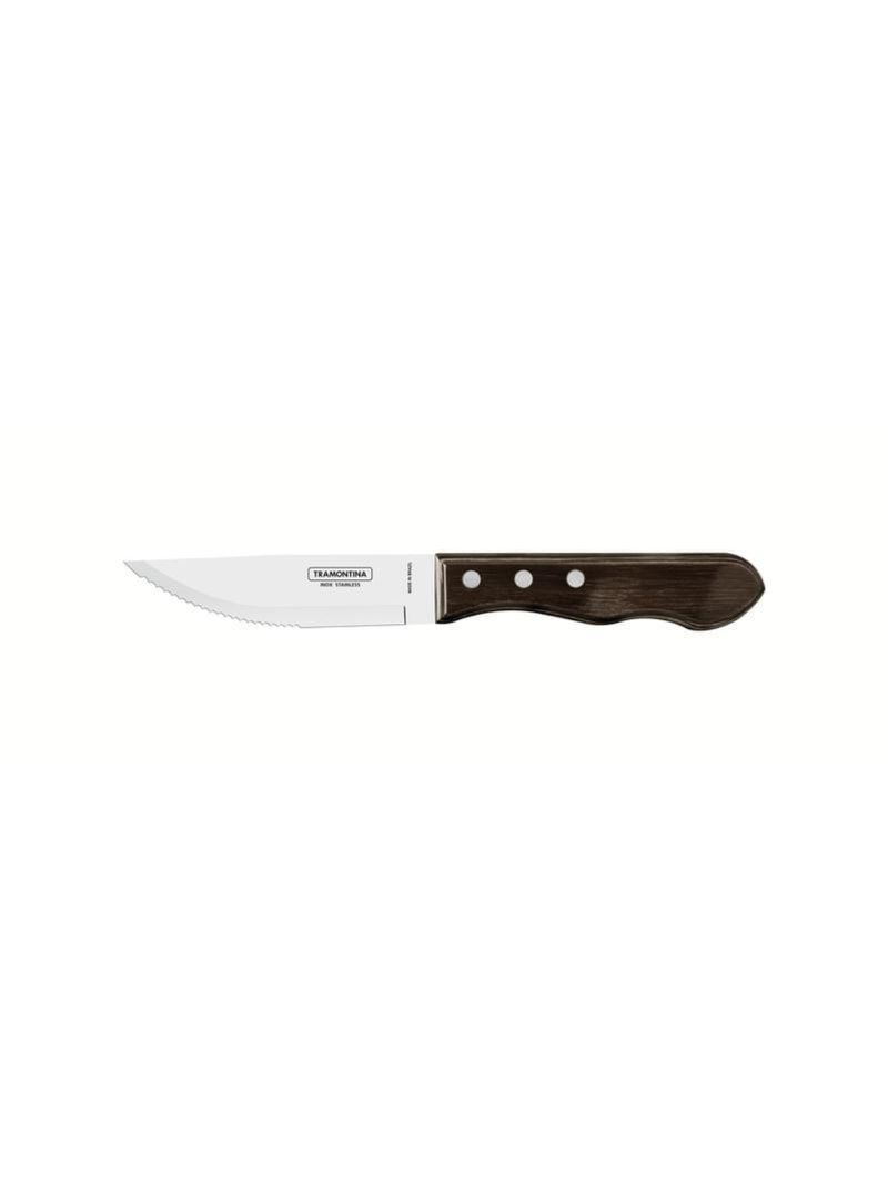 Faca churrasco jumbo inox 5 polywood castanho tradicional tramontina