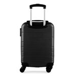 Mala de bordo pp 8 kg abs 4 rodas 18,5" downtown  preta