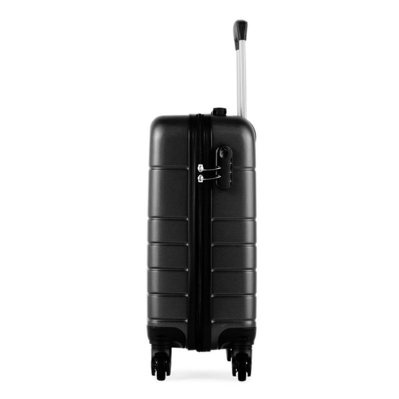 Mala de bordo pp 8 kg abs 4 rodas 18,5" downtown  preta