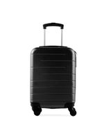 Mala de bordo pp 8 kg abs 4 rodas 18,5" downtown  preta