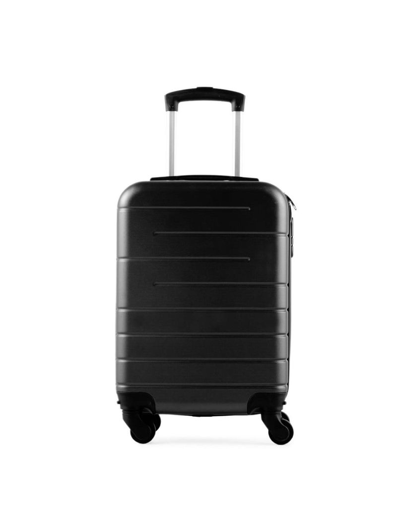 Mala de bordo pp 8 kg abs 4 rodas 18,5" downtown  preta