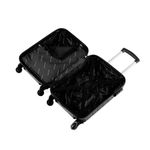 Mala de bordo pp 8 kg abs 4 rodas 18,5" downtown  preta