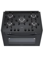 Fogão 5 Bocas De Embutir Venax Gaudi Prisma Vitreo Bl Gás GLP Preto