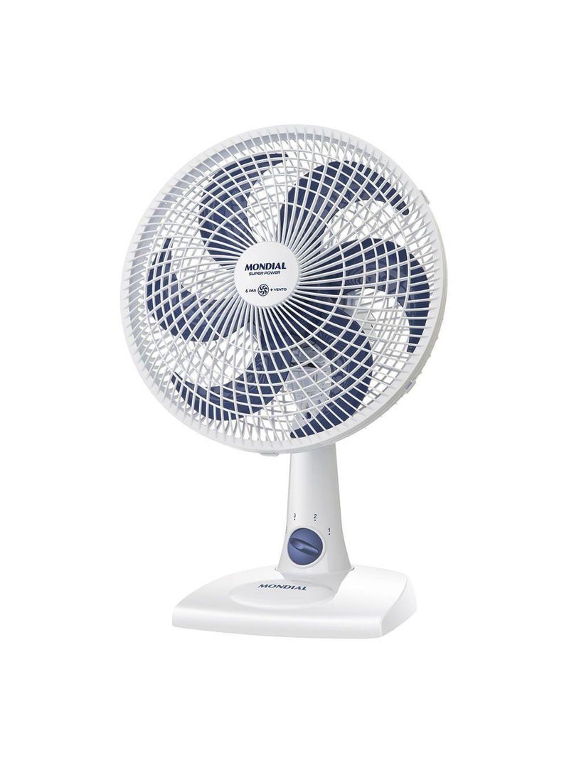 Ventilador De Mesa Mondial - 06 Pás - Vsp-30-w Vent 30cm Vsp-30-w 127v/60hz Super Power