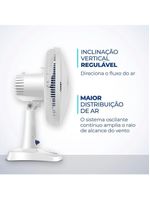 Ventilador De Mesa Mondial - 06 Pás - Vsp-30-w Vent 30cm Vsp-30-w 127v/60hz Super Power