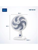 Ventilador De Mesa Mondial - 06 Pás - Vsp-30-w Vent 30cm Vsp-30-w 127v/60hz Super Power