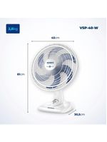 Ventilador Mesa Mondial - 06 Pás - Vsp-40-w 127V/60Hz
