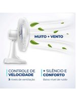 Ventilador Mesa Mondial - 06 Pás - Vsp-40-w 127V/60Hz