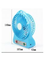 Mini Ventilador Portátil Mesa Usb Com 3 Velocidades Potente Rosa