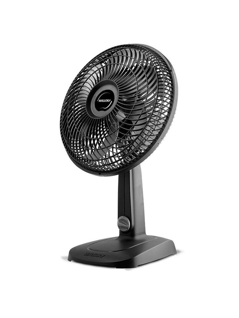 Ventilador De Mesa 30cm Turbo Compact Mallory Preto 110V