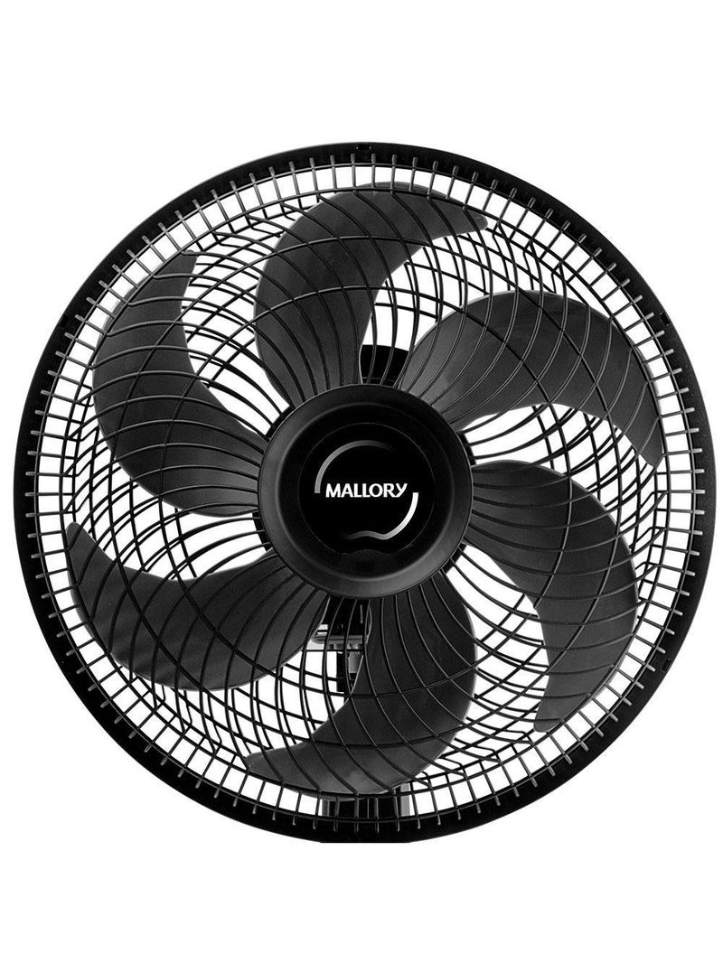 Ventilador De Mesa 30cm Turbo Compact Mallory Preto 110V