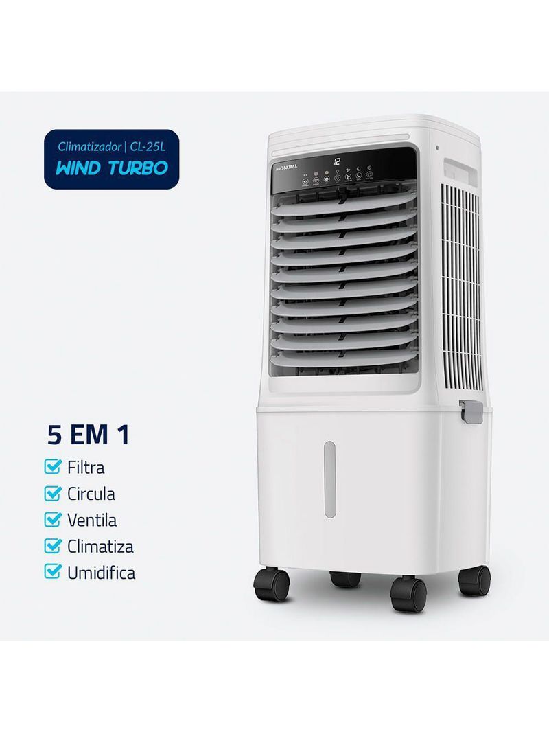 Climatizador Turbo Mondial Branco 150W CL-25L 220V