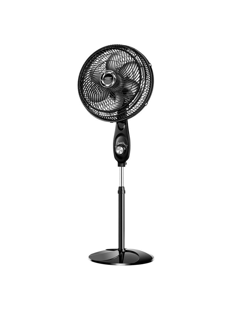 Ventilador De Coluna Mondial 30cm 6 Pás Turbo VT-30C-NB Preto Prata 220V