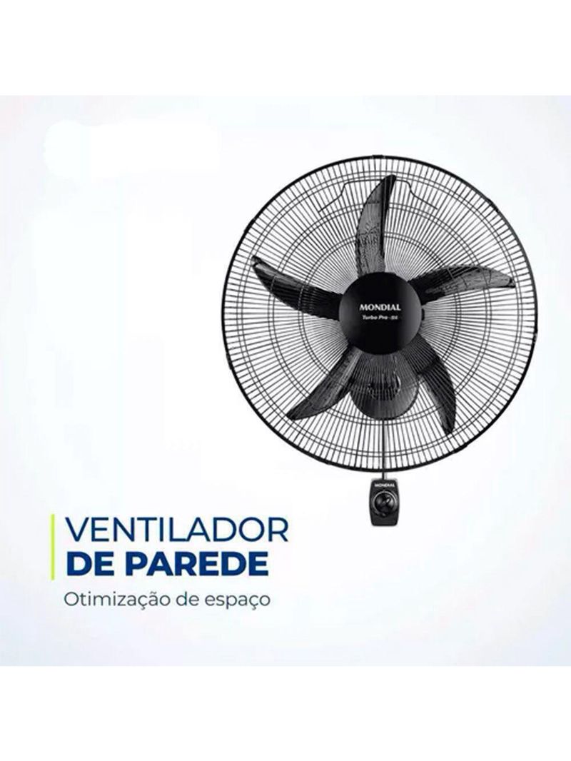 Ventilador De Parede Mondial 50cm Nvp-pro-50 220v Preto 220v