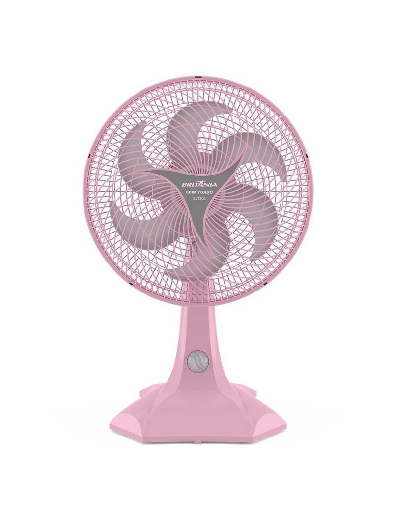 Ventilador Rosa Britânia 2 em 1 Maxx Force 60W BVT302 110V